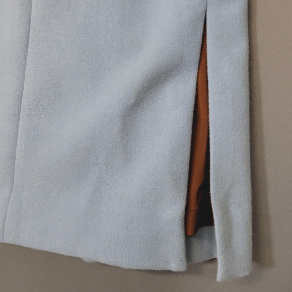 Etcetera Skirt Womens 16 Light Blue Pencil Back Zip Lined Front Pockets Career - Picture 5 of 11